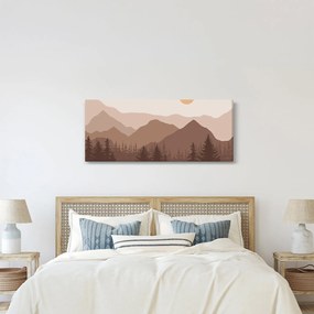 Obraz - Hnedé pohorie N⁰1 (120x50 cm)