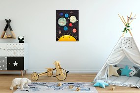 Plagát pre deti - Planéty - 50x70 cm