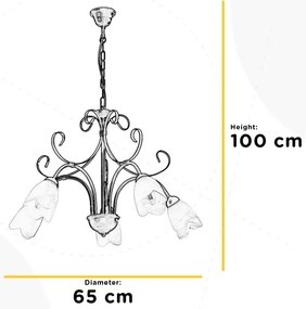ONLI - Luster na reťazi ODINO 5xE14/6W/230V