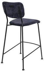 Tmavomodré barové stoličky v súprave 2 ks 92 cm Benson – Zuiver