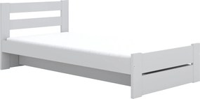 Detská posteľ EMILEK so šuplíkom - 180x90 cm - biela