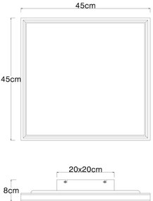 Globo 41596D2 - LED Stmievateľné stropné svietidlo LED/24W/230V 2700-6500K+DO