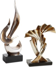 DEKORAČNÁ SOŠKA ZOE 14X8X37 CM ZLATÁ