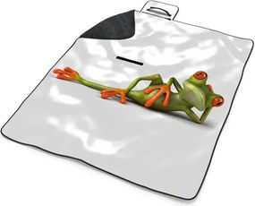 Sablio Plážová deka Ležiaca žaba: 200x140 cm