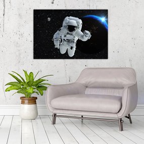 Obraz - Astronaut vo vesmíre (90x60 cm)