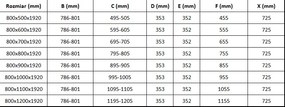 Mexen Lima, sprchovací kút so skladacími dverami 70 (dvere) x 100 (stena) cm, 6mm číre sklo, čierny profil + slim sprchová vanička biela s čiernym sifónom, 856-070-100-70-00-4010B