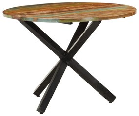 Jedálenský stôl okrúhly 100x100x75 cm masívne recyklované drevo