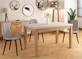 Jedálenský stôl Presto 140/218 cm kašmír/dub cremona torro