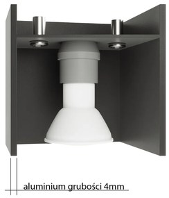Sollux Lighting Nástenné svietidlo LOBO sivé