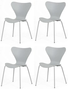 Sada jedálenských stoličiek CT-X7034 GREY, 4 ks