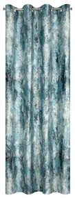 ZATEMŇOVACÍ ZÁVES NA KRÚŽKOCH MALIA 140X250 CM TYRKYSOVÁ
