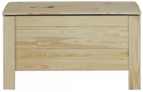 Drevená truhlica s polookruhlým vrchom B-16 Surová 50x77x40 Borovica