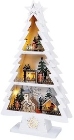 Solight 1V283 - LED vianočná dekorácia 13×LED/2×AA drevený stromček