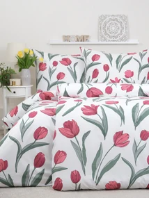 Bavlnené obliečky Renforcé – Tulipány