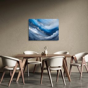Sklenený obraz - Abstrakcia oceánu (70x50 cm)