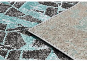 Moderný koberec DE LUXE 2079 vintage - Štrukturálny zelená / antracit Veľkosť: 180x270 cm