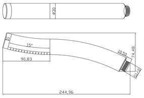 Plastová sprchová hlavica v lesklo striebornej farbe – Sapho