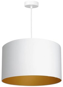 Luminex Luster na lanku ARDEN 1xE27/60W/230V pr. 40 cm biela/zlatá LU3447