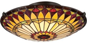 Elstead QZ-WEST-END-F - Stropné svietidlo Tiffany WEST 2xE27/75W/230V