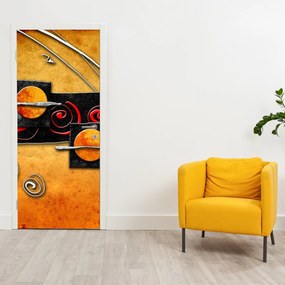 Fototapeta na dvere - Abstraktné planéty (95x205cm)