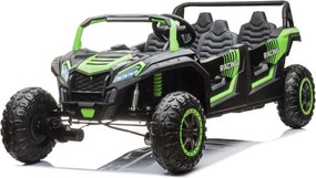 LEAN CARS Elektrická bugina Buggy A033 4x4 24V zelená