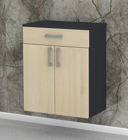 Nabytekmorava Kúpeľňová skrinka K24 farba korpusu: Dub sonoma tmavý, farba dvierok: Dub sonoma tmavý