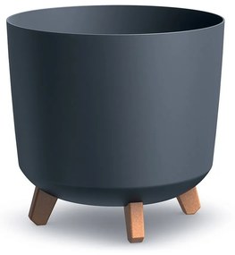 Kvetináč GRACIE TUBUS 29,8 cm antracitový