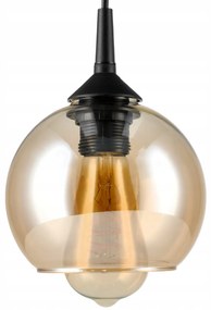 BERGE Tienidlo stropnej lampy Amber globe