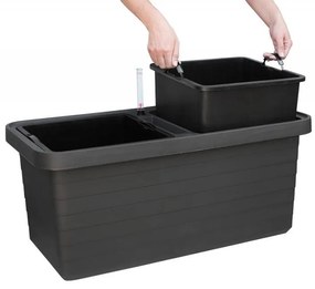 Samozavlažovací truhlík Berberis DUO, terakota, Plastia, 78 cm
