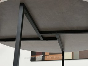 Jedálenský stôl Bird (betón + čierna). Vlastná spoľahlivá doprava až k Vám domov. 1111737