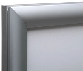 Svetelný LED klaprám 70 x 100 cm, hliník