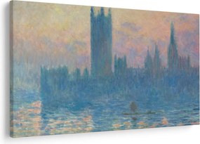 Obraz - Claude Monet, The Houses of Parliament, Sunset, reprodukcia (90x60 cm)