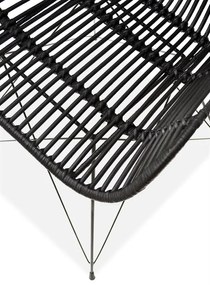 ZÁHRADNÁ RATANOVÁ STOLIČKA VIKI ČIERNA