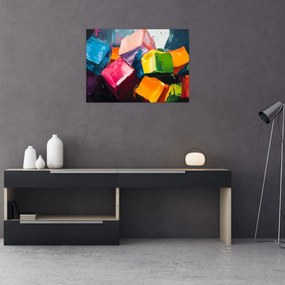 Obraz - Farebné kocky (70x50 cm)
