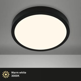 Briloner 3703-015 - LED Stropné svietidlo RUNA LED/24W/230V 3000K pr. 38 cm čierna