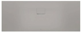 VILLEROY &amp; BOCH Squaro Infinity obdĺžniková sprchová vanička z materiálu Quaryl, dlhou orezanou stranou ku stene, protišmyk (C), 1800 x 700 x 40 mm, Grey, UDQ1870SQI2BV-3S