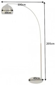 Stojacia lampa Big Bow 205cm zlatá