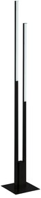 EGLO Chytrá LED stojacia lampa FRAIOLI-Z, 2x17W, teplá biela-studená biela, RGB, čierna