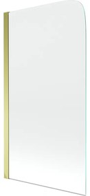 Mexen FELIX, vaňová zástena, 1-krídlo, 70 x 140 cm, zlatá, 890-070-001-50-00