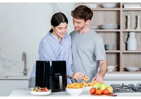 Black+Decker BXAF5000E Teplovzdušná fritéza, čierna