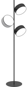 Stojacia lampa DRUMZ 3xE14/10W/230V čierna/sivá