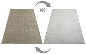 Metrážny koberec GLAMOUR-SUB 112 strieborný / béžový