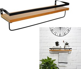 Nástenná polica v dekore borovice INDUS