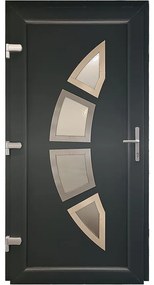 Dvere vchodové Zagrzeb D31 90L antracit
