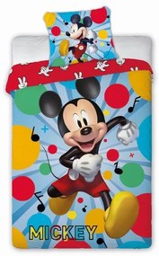 FARO -  FARO Obliečky Mickey Happy Bavlna, 140/200, 70/90 cm