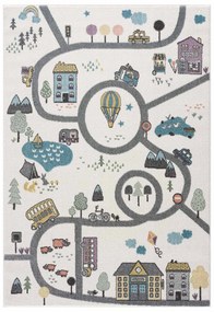 Dekorstudio ANIME koberec do detskej izby - krémová cesta 9376 Rozmer koberca: 80x150cm