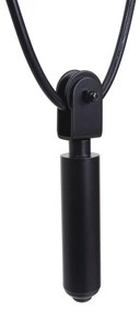 Závesné svietidlo H85 industrial, klietka 9 74197 - kov - Čierna