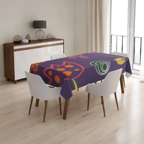 Sablio Obrus Nakreslené kvetiny - 130x170 cm