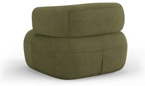 Zelené kreslo z textílie buklé Jenny – Micadoni Home