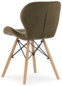 TRENDIE Jedálenská stolička SKY hnedá - škandinávsky štýl